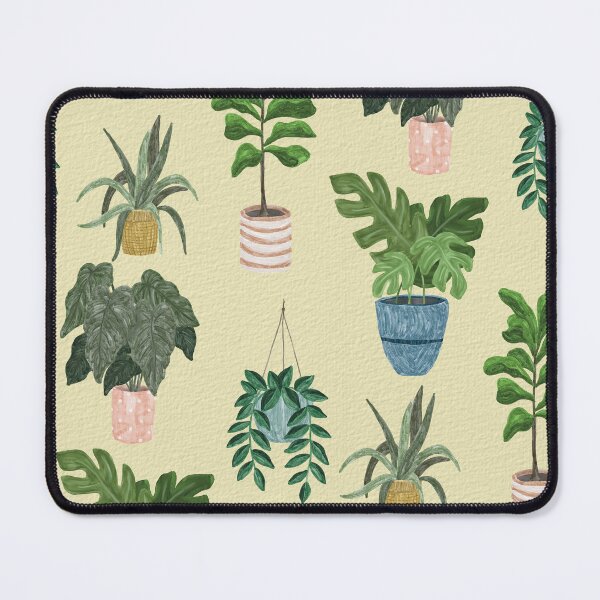 Item preview, Lush Potted Houseplants Hand-Painted Seamless Pattern designed and sold by Seamlessly Buffalo.