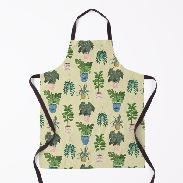 Item preview, Lush Potted Houseplants Hand-Painted Seamless Pattern designed and sold by Seamlessly Buffalo.