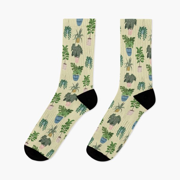 Item preview, Lush Potted Houseplants Hand-Painted Seamless Pattern designed and sold by Seamlessly Buffalo.