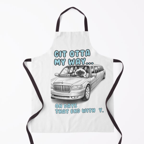 Item preview, Git Otta My Way: Funny Siamese Cat Limo Driver Meme Quote Shirt designed and sold by TerScott.