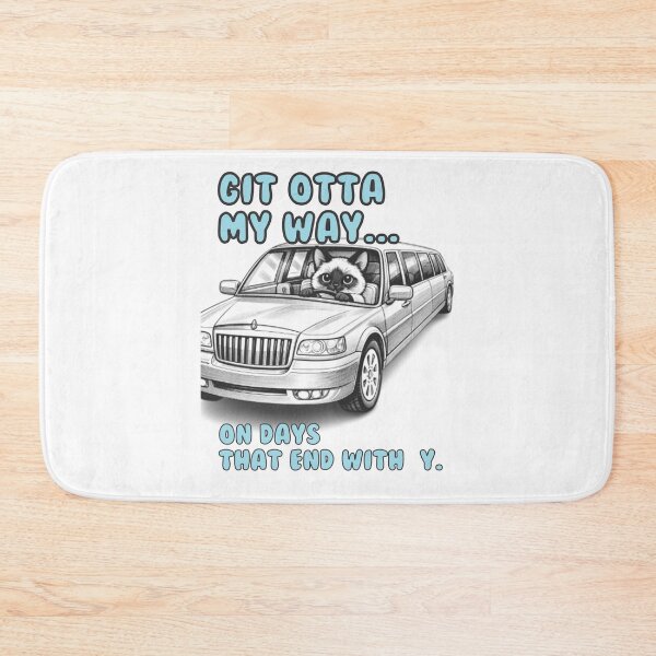 Item preview, Git Otta My Way: Funny Siamese Cat Limo Driver Meme Quote Shirt designed and sold by TerScott.