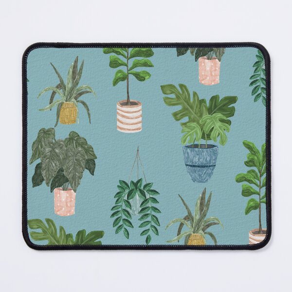 Item preview, Lush Potted Houseplants Hand-Painted Seamless Pattern designed and sold by Seamlessly Buffalo.