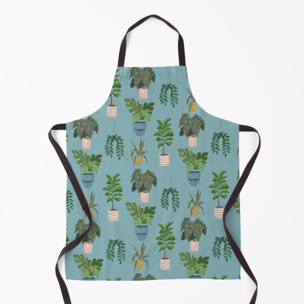 Item preview, Lush Potted Houseplants Hand-Painted Seamless Pattern designed and sold by Seamlessly Buffalo.