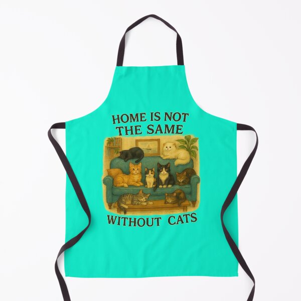 Item preview, Home Is Not the Same Without Cats – Cozy Living Room Cat Art for Pet Lovers and Cat Moms designed and sold by TheJoyfulPen.
