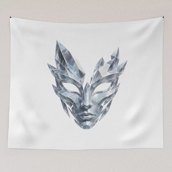 Item preview, Geometric Crystal Mask Luminous Prism Face designed and sold by CrystalVanta.