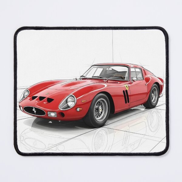 Item preview, Ferrari 250 GTO Sketch Poster Classic Ferrari Supercar Illustration designed and sold by Motorline44.
