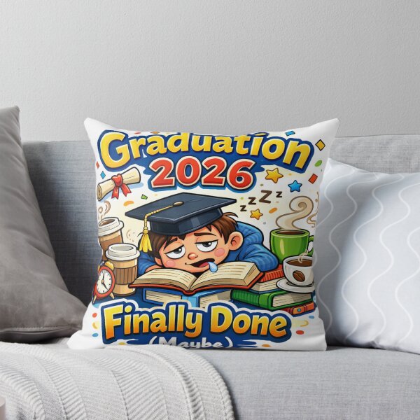 Item preview, Graduation 2026: Finally Done (Maybe) - Funny Graduate Gift designed and sold by Pink Decor .
