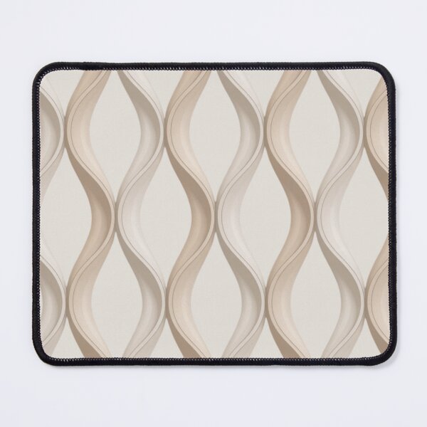 Item preview, White Ivory Vertical Contour Wave Seamless Pattern On designed and sold by DesigntshirtWB.