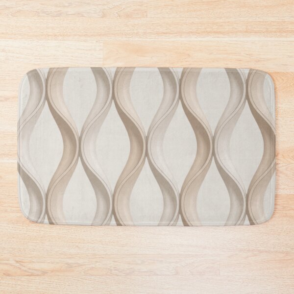Item preview, White Ivory Vertical Contour Wave Seamless Pattern On designed and sold by DesigntshirtWB.
