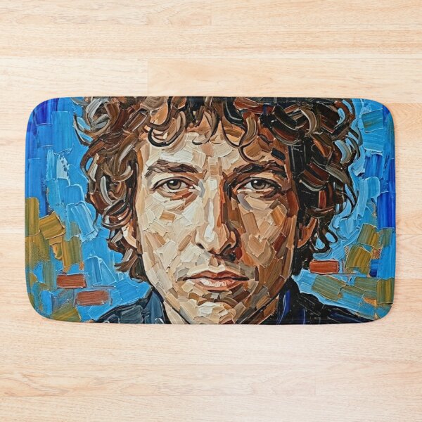 Item preview, The Voice of a Generation – Bob Dylan Expressive Oil Portrait designed and sold by Art's Diner.
