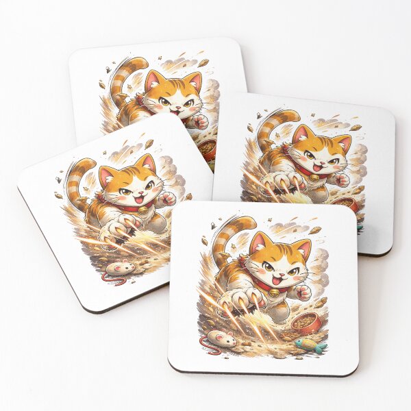 Item preview, Battle Hero Cat Action Design designed and sold by ExperienceWas.