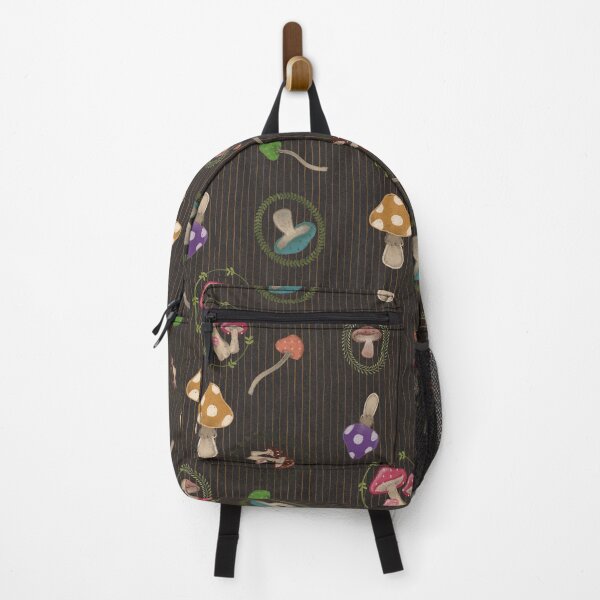 Item preview, Whimsical Colorful Mushroom Botanical Pattern Art designed and sold by Seamlessly Buffalo.