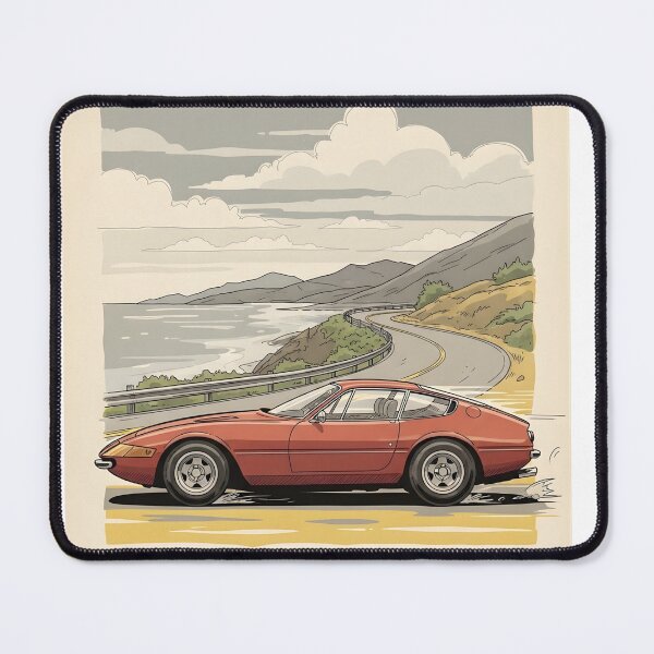 Item preview, Ferrari Daytona Vintage Poster Classic Ferrari GT Car Art designed and sold by Motorline44.