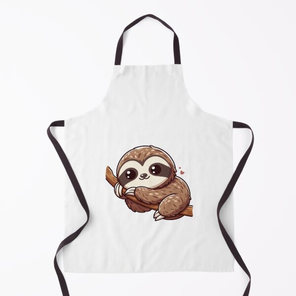 Item preview, Cute cartoon sloth relaxing on a branch with a joyful expression. designed and sold by cave-canvas.