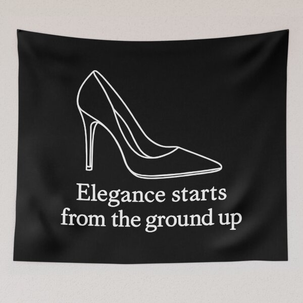 Item preview, High Heel Line Art – Elegance Fashion Quote designed and sold by Pineapple-Tree.