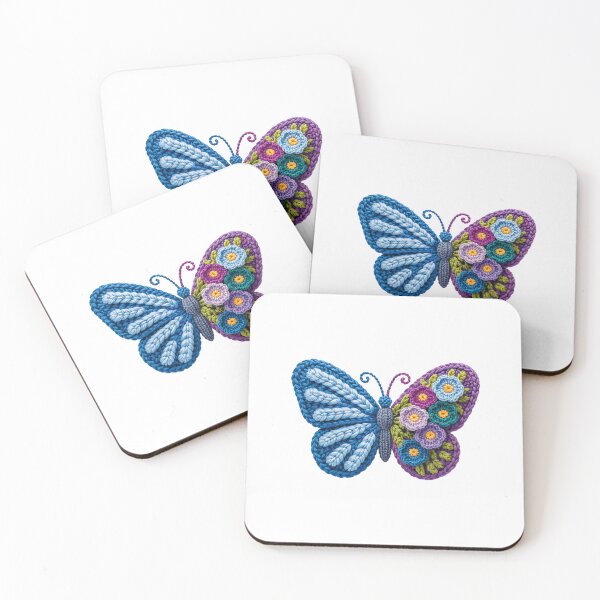 Item preview, Colorful Crocheted Butterfly designed and sold by jkrphoto.
