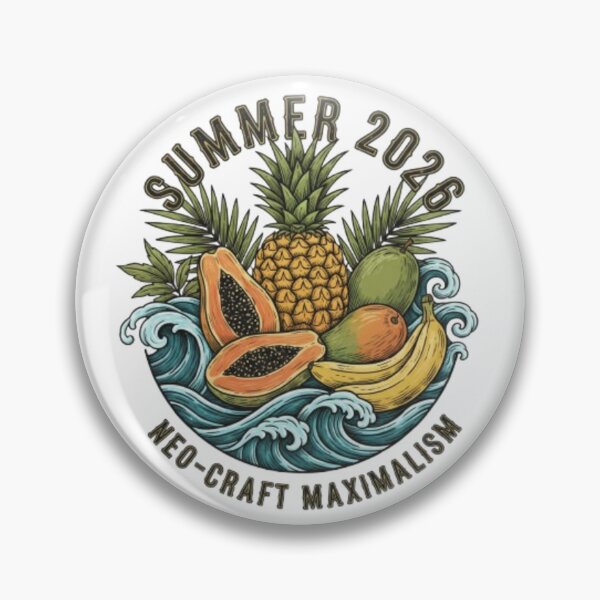 Item preview, Neo-Craft Maximalism Summer 2026 Shirt – Tropical Woodcut Fruit Still Life T-Shirt  Gothic Script Beach Graphic  Intricate Hand-Carved Style Tee designed and sold by Ditstyle.