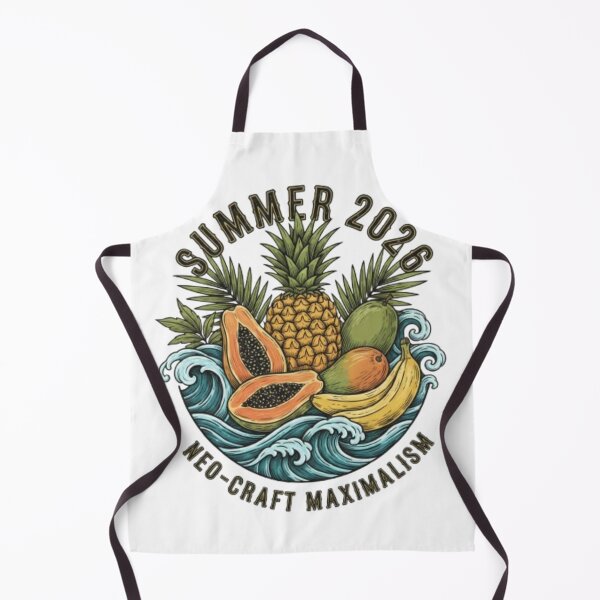 Item preview, Neo-Craft Maximalism Summer 2026 Shirt – Tropical Woodcut Fruit Still Life T-Shirt Gothic Script Beach Graphic Intricate Hand-Carved Style Tee designed and sold by Ditstyle.