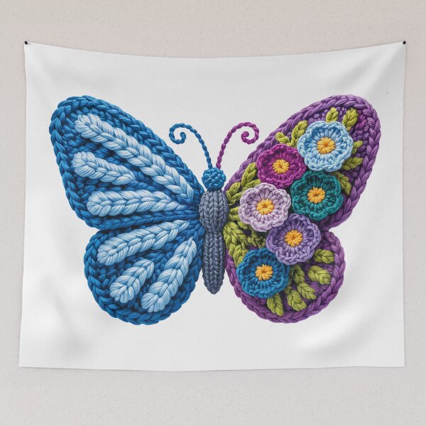 Item preview, Colorful Crocheted Butterfly designed and sold by jkrphoto.