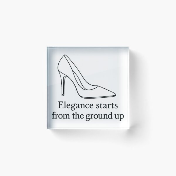 Item preview, High Heel Line Art – Elegance Fashion Quote designed and sold by Pineapple-Tree.