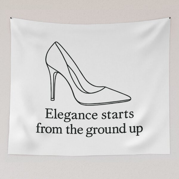 Item preview, High Heel Line Art – Elegance Fashion Quote designed and sold by Pineapple-Tree.