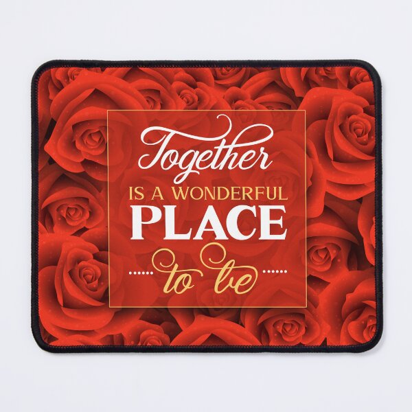 Item preview, Together is a Wonderful Place to Be Red Roses designed and sold by SalonOfArt.