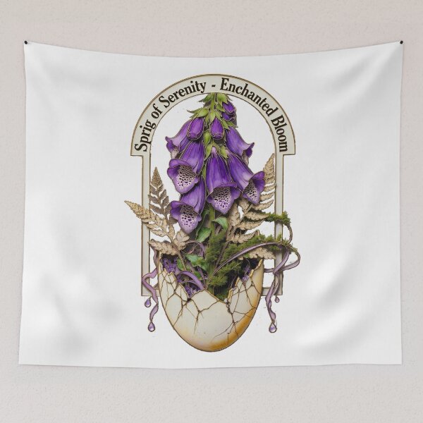 Item preview, Vernal Foxglove Sprig Shirt, Enchanted Bloom Awakening Mug, Serene Cottagecore Gif designed and sold by YMLux.