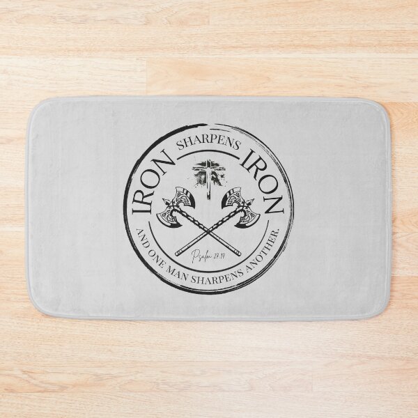 Item preview, Iron Sharpens Iron – Christian Brotherhood Emblem (Proverbs 27:17) designed and sold by FruitfullyC.