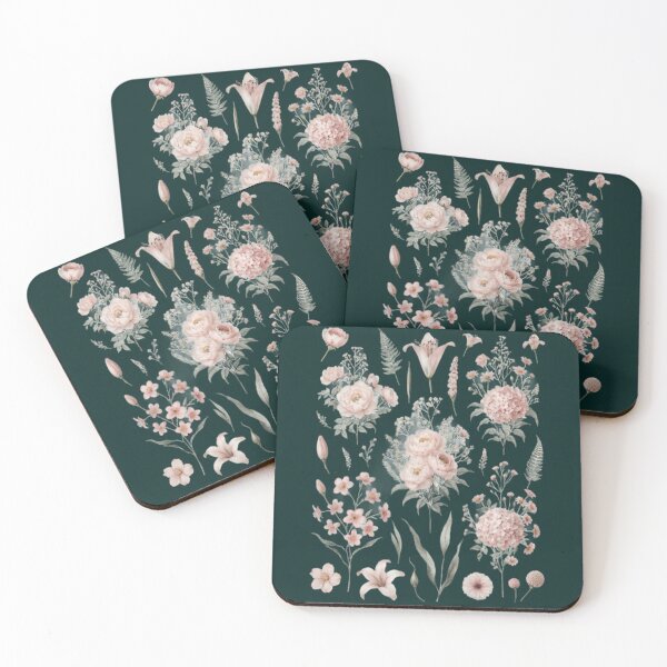 Item preview, Vintage Blush Floral Specimen Collection – Botanical Study Art designed and sold by PACS0011.