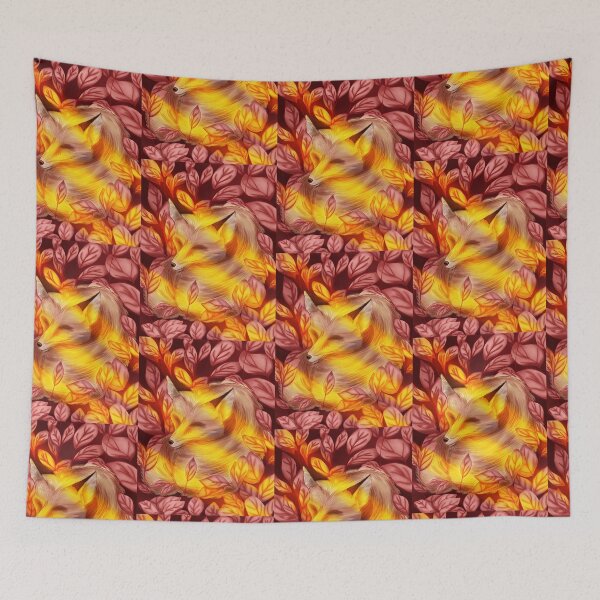 Item preview, Illustration of a fox in a garden designed and sold by DaniosArt27.