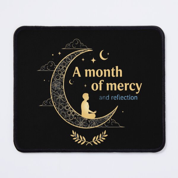 Item preview, A Month of Mercy and Reflection – Elegant Ramadan Crescent Art designed and sold by ArthUpscale.