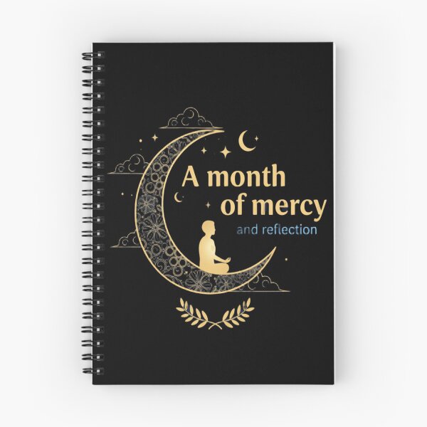 Item preview, A Month of Mercy and Reflection – Elegant Ramadan Crescent Art designed and sold by ArthUpscale.