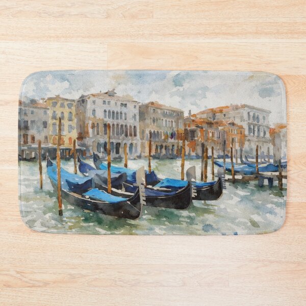 Item preview, Venice Gondolas Watercolor designed and sold by caracatita75.