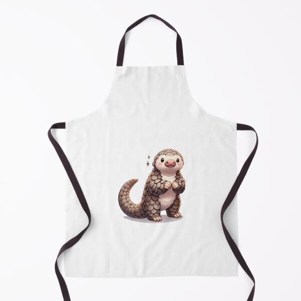 Item preview, Cute cartoon pangolin character with sparkling eyes, standing in an animated pose. designed and sold by cave-canvas.