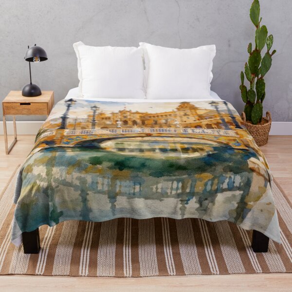 Item preview, Plaza de España Seville Watercolor designed and sold by caracatita75.