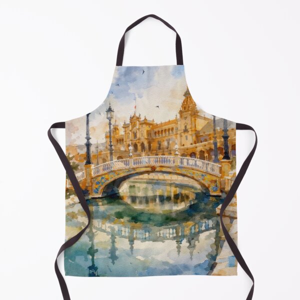 Item preview, Plaza de España Seville Watercolor designed and sold by caracatita75.