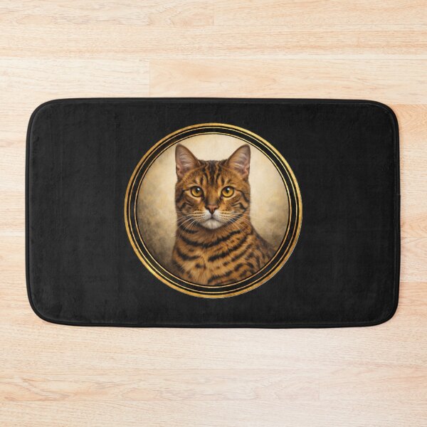Item preview, Bengal Ember Focus – Realistic Cat Circle Art designed and sold by TheJoyfulPen.