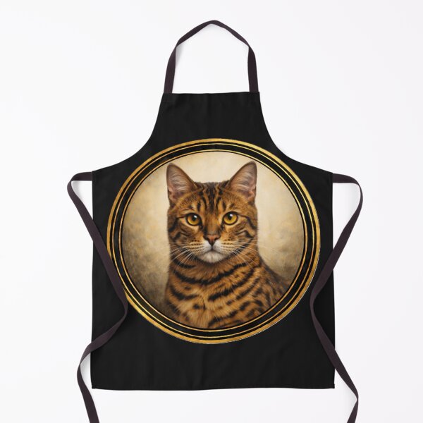 Item preview, Bengal Ember Focus – Realistic Cat Circle Art designed and sold by TheJoyfulPen.