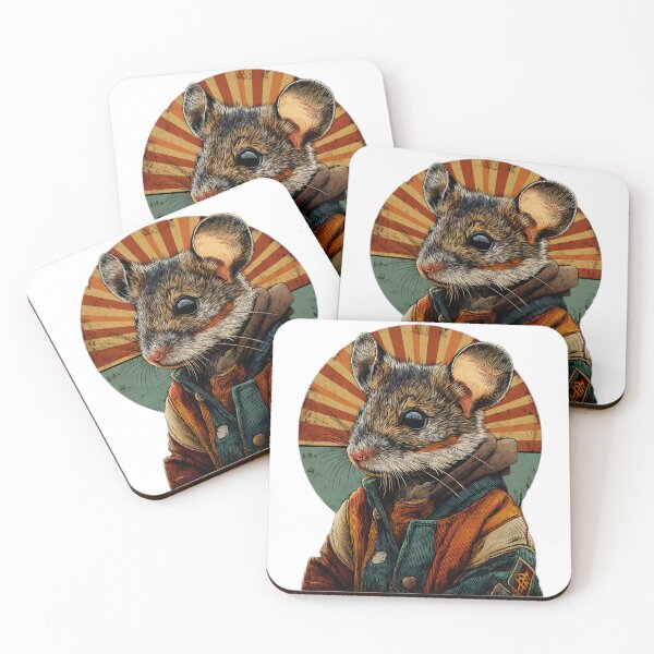 Item preview, Retro Explorer Mouse – Vintage Adventure Spirit designed and sold by miletes17Studio.