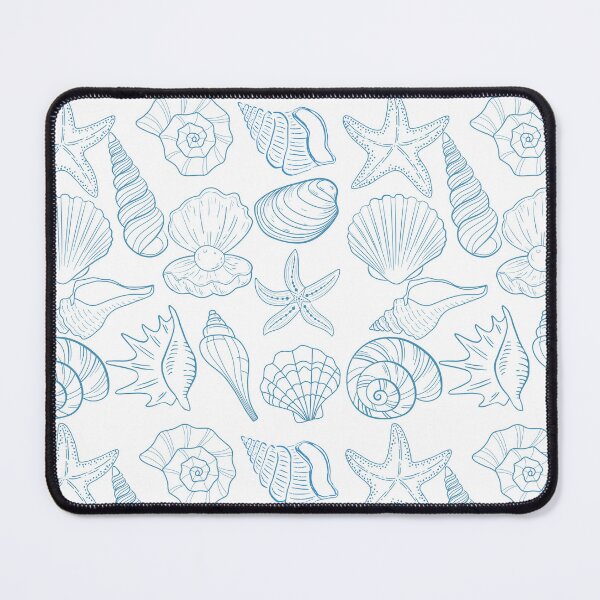 Item preview, Blue Seashell Stencil designed and sold by ice-apparel.