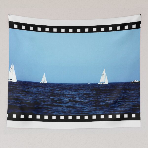 Item preview, Boats on the Blue designed and sold by Christine "Xine" Segalas.
