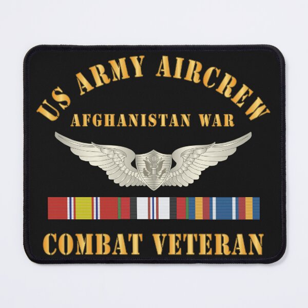 Item preview, US Army AirCrew - Air Crew Badge - Afghanistan War - Combat Veteran AFGHAN SVC X 300 designed and sold by Military Insignia Products.