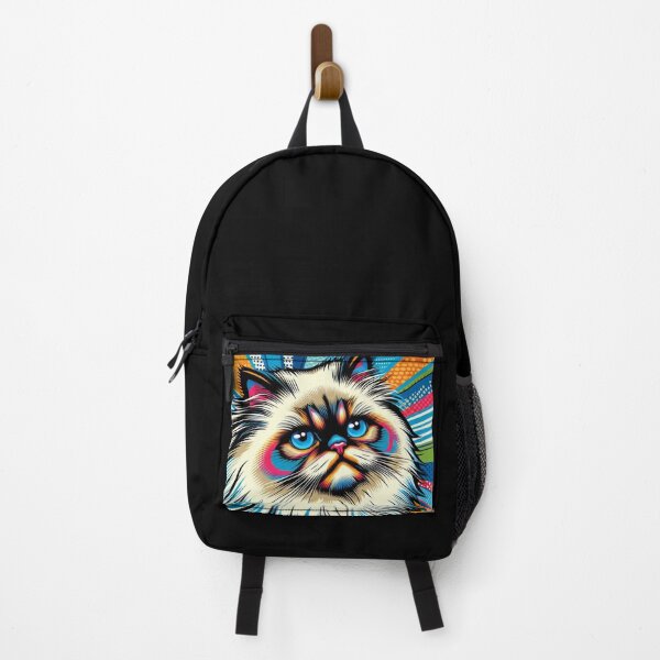 Item preview, Pop Art himalayan Cat – Psychedelic Burst Emblem designed and sold by Dogandesighn.