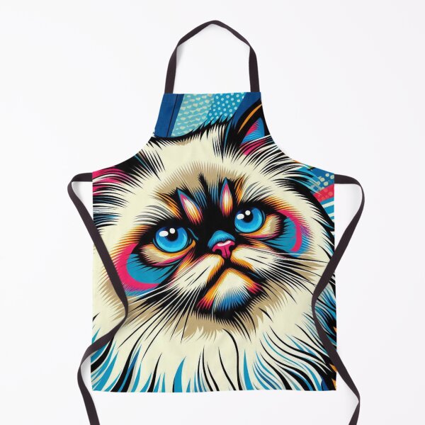 Item preview, Pop Art himalayan Cat – Psychedelic Burst Emblem designed and sold by Dogandesighn.