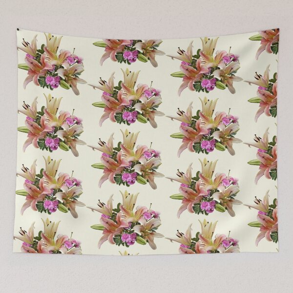 Item preview, Blush Pink Asiatic Lilies and Carnations designed and sold by Susan Savad.
