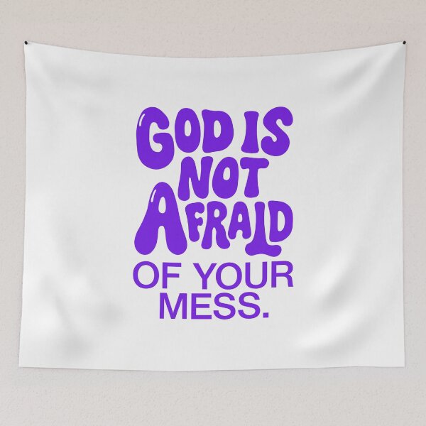Item preview, God Is Not Afraid designed and sold by Ovaloon.
