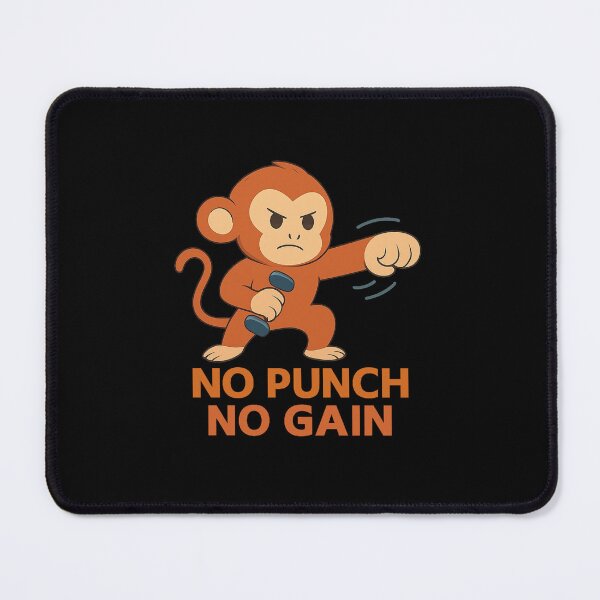 Item preview, No Punch No Gain Funny Punch Monkey Motivational designed and sold by PunchDrop.