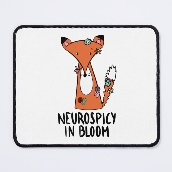 Item preview, Neurospicy In Bloom Cute Floral Fox Neurodivergent designed and sold by DesignFreakArt.