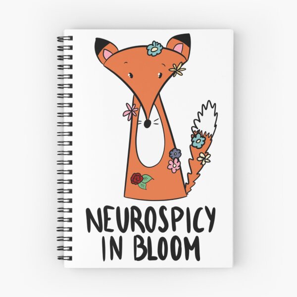Item preview, Neurospicy In Bloom Cute Floral Fox Neurodivergent designed and sold by DesignFreakArt.