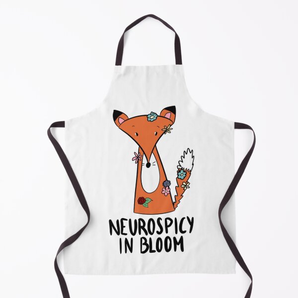 Item preview, Neurospicy In Bloom Cute Floral Fox Neurodivergent designed and sold by DesignFreakArt.